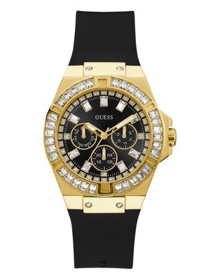 Black And Gold-Tone Multifunction Watch