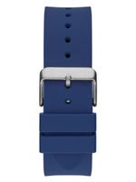 Rose Gold-Tone and Blue Silicone Multifunction Watch