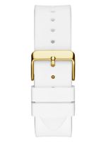 Gold-Tone and White Baguette Multifunction Watch