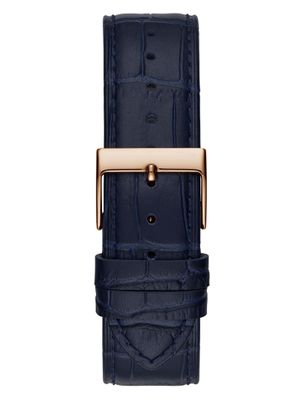 Rose Gold-Tone and Navy Analog Watch