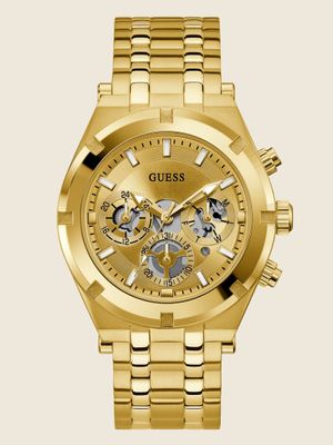 Gold-Tone Multifunction Watch