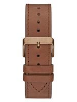 Coffee-Tone and Leather Multifunction Watch