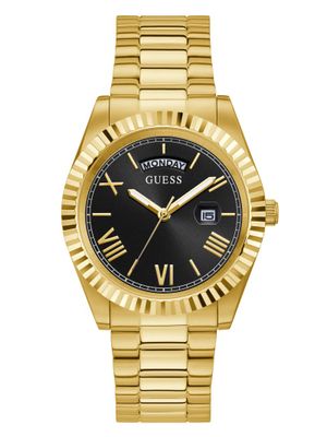 Connoisseur Gold-Tone and Black Analog Watch