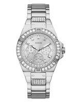 Silver-Tone and Crystal Multifunction Watch