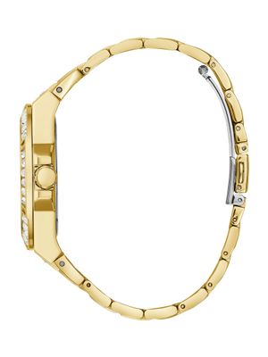 Gold-Tone and Crystal Multifunction Watch