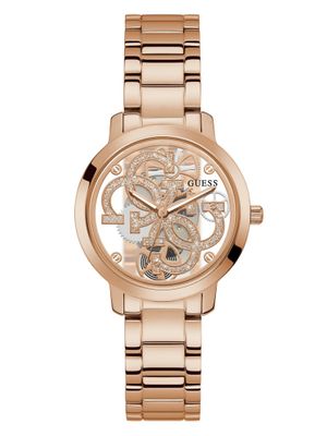 Rose Gold-Tone Quattro G Clear Analog Watch