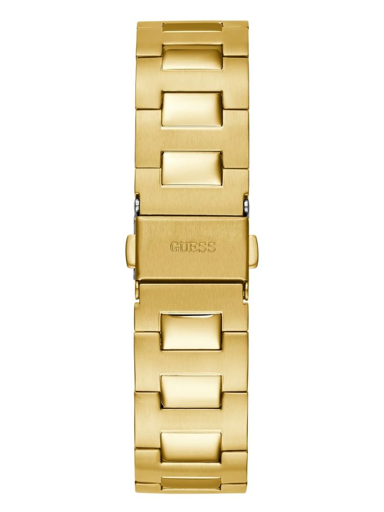 Gold-Tone and Black Analog Watch