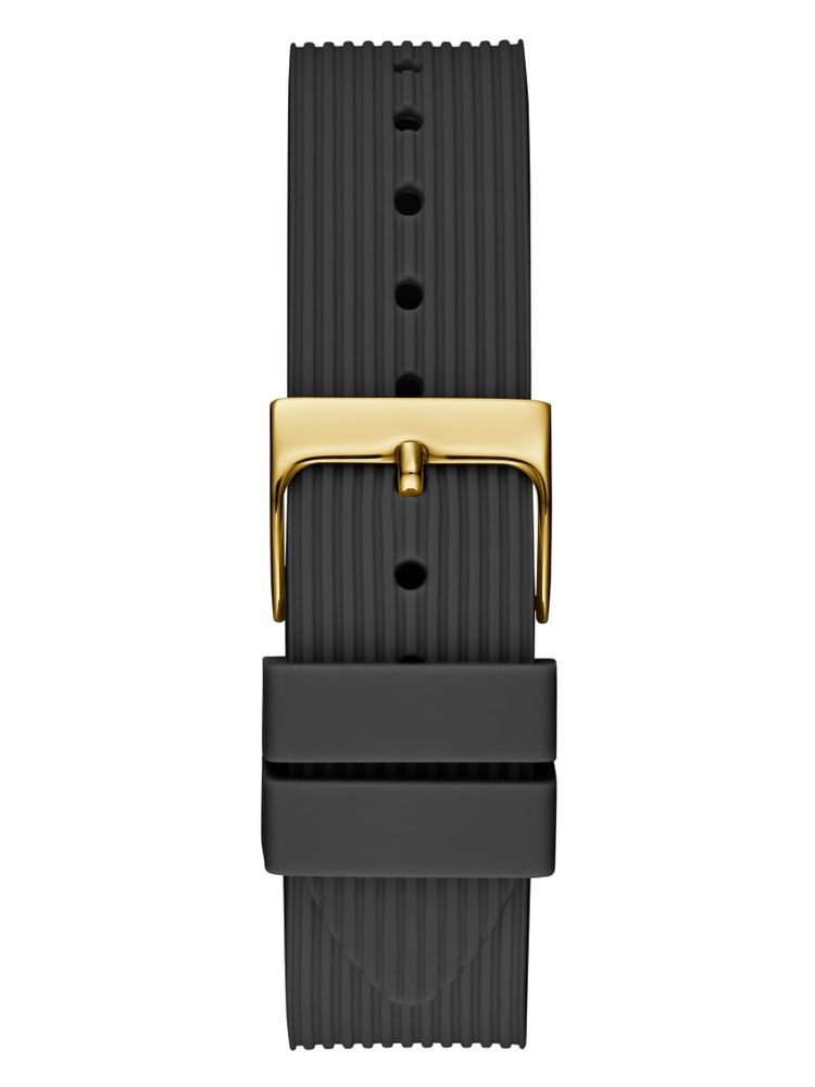 Gold-Tone and Black Digital Multifunction Watch