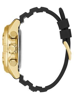 Gold-Tone and Black Digital Watch