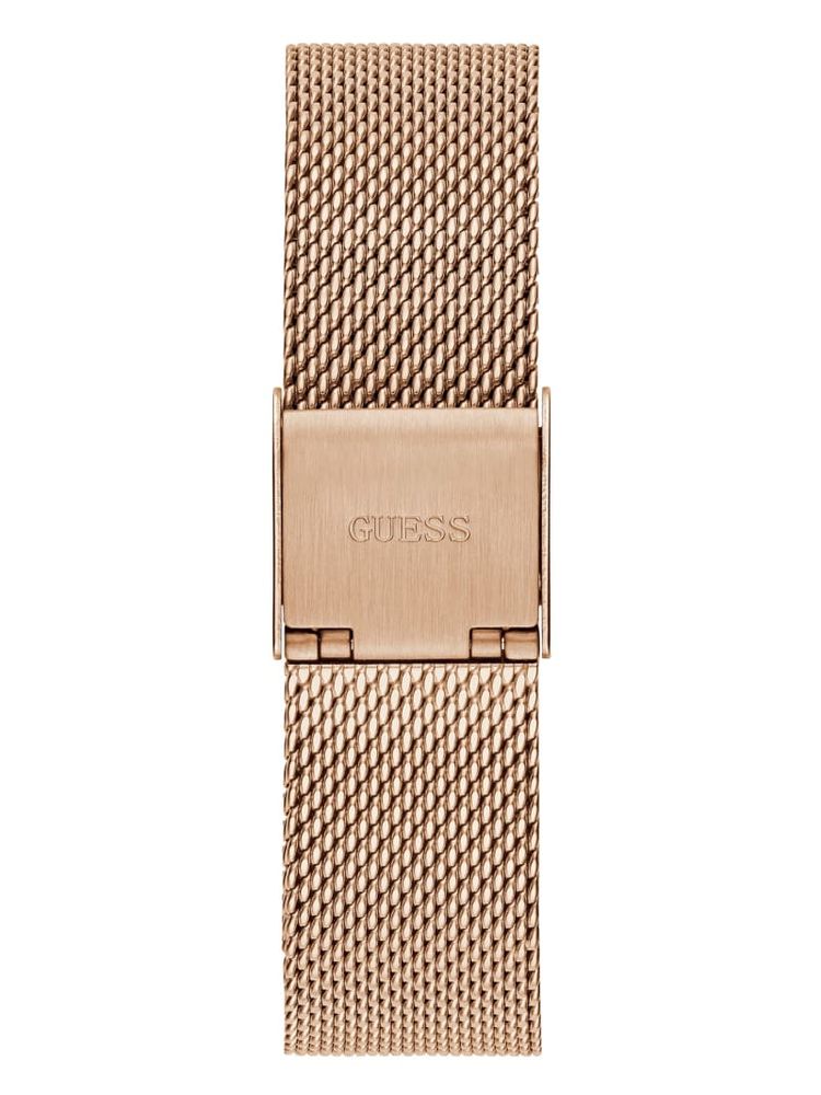 Rose Gold-Tone Mesh Analog Watch