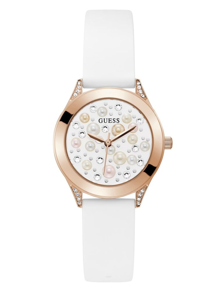 Rose Gold-Tone and Pearl Analog Watch