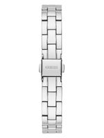 Silver-Tone and Diamond Analog Watch