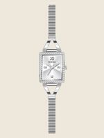 Silver-Tone Mesh Analog Watch