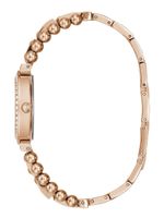 Rose Gold-Tone and Rhinestone Analog Watch