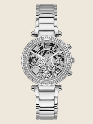 Silver-Tone Multifunction Watch