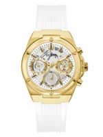 White and Gold-Tone Multifunction Watch