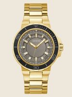 Gold-Tone Aluminum Analog Watch