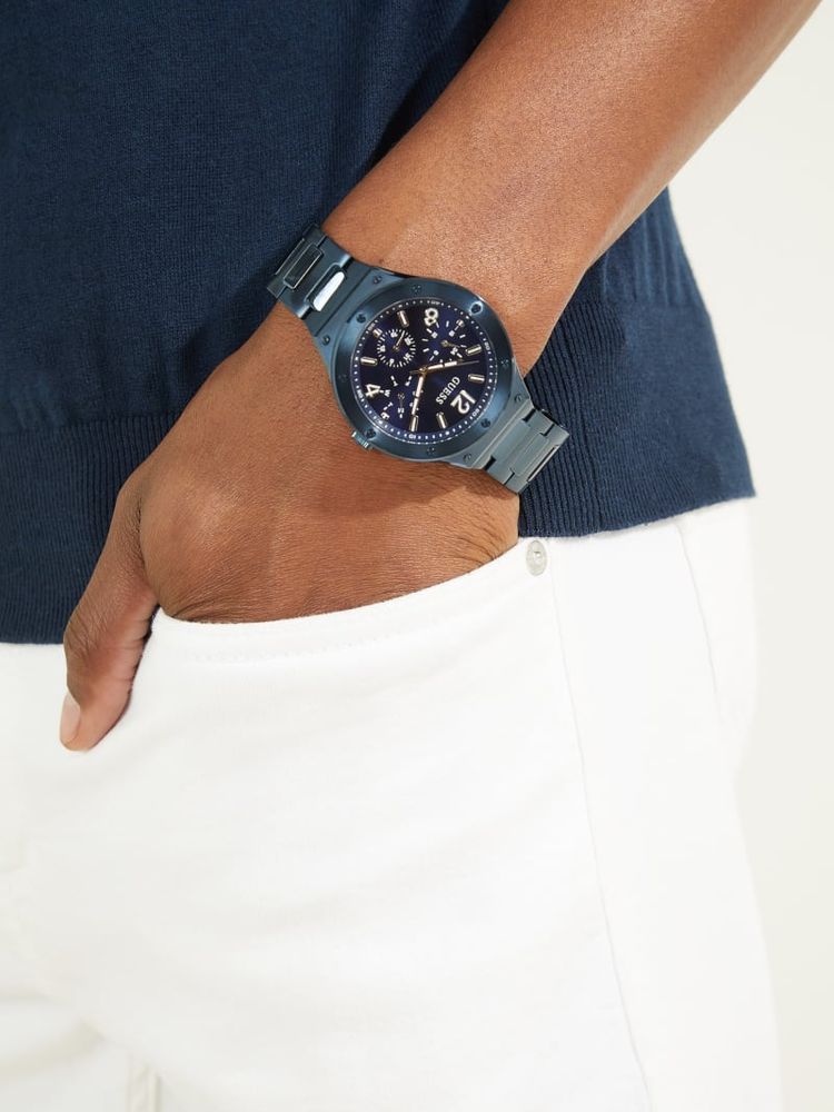 Blue Multifunction Watch