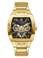 Black and Gold-Tone Square Multifunction Watch