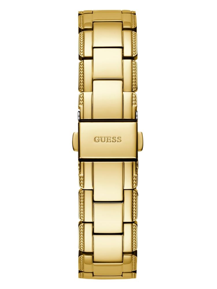 Gold-Tone Transparent Analog Watch