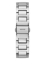 Silver-Tone Square Multifunction Watch