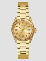 Gold-Tone and Crystal Analog Watch