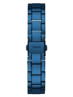 Blue and Iridescent Crystal Analog Watch