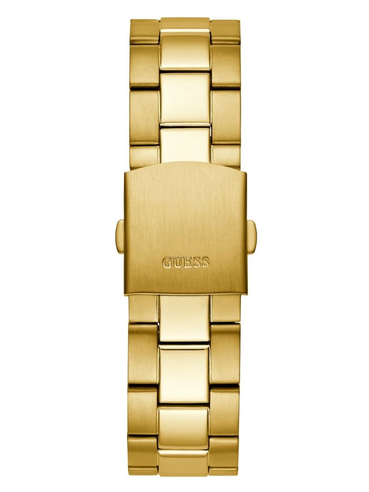 Gold-Tone and Black Multifunction Watch