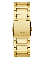 Gold-Tone Rhinestone Cut-Through Watch