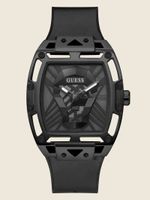 Black Analog Cutout Watch