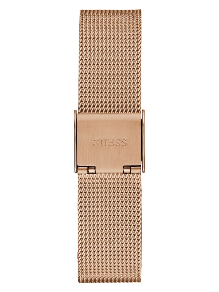 Rose Gold-Tone Triangle Mesh Analog Watch