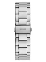 Crystal Silver-Tone Multifunction Watch