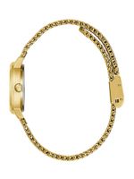 Gold-Tone Mesh Diamond Analog Watch