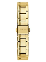 Gold-Tone and Black Analog Watch