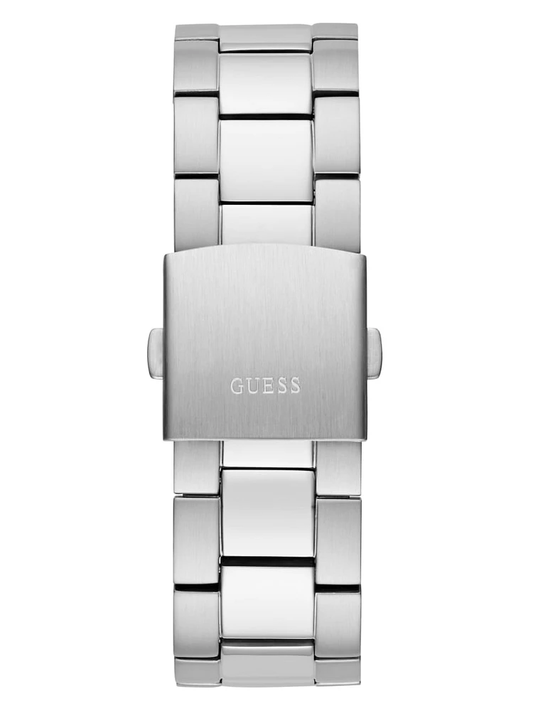 Silver-Tone Cut-Through Multifunction Watch