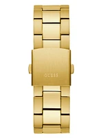 Gold-Tone Cut-Through Multifunction Watch