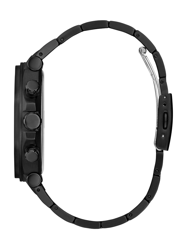 Black Cut-Through Multifunction Watch