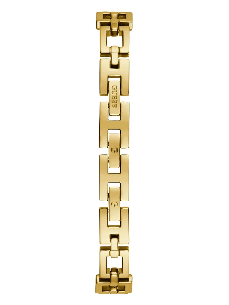 Gold-Tone Square G Analog Watch