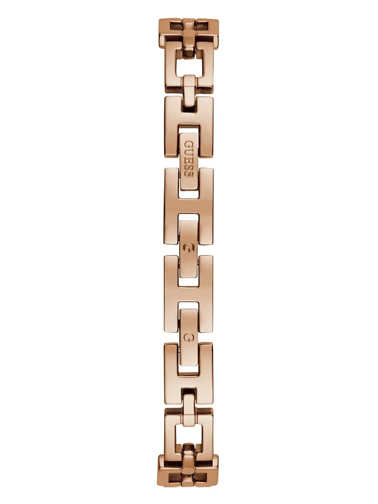 Rose Gold-Tone Square G Analog Watch