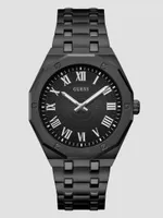 Black Sunburst Analog Watch