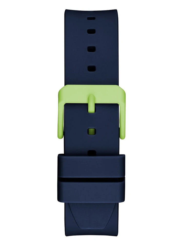 Eco Navy and Green Analog Watch