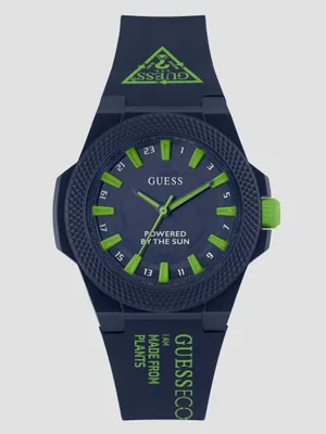 Eco Navy and Green Analog Watch