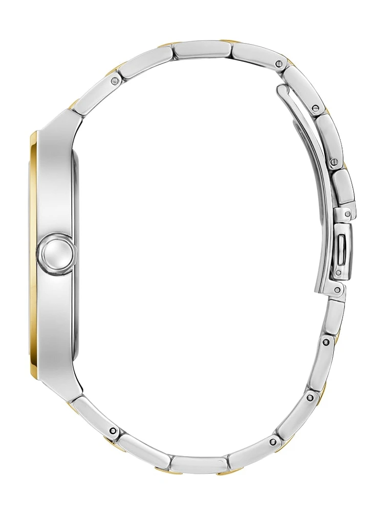Silver and Gold-Tone Analog Watch