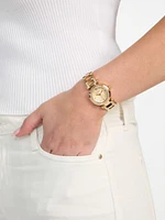 Gold-Tone Analog Watch