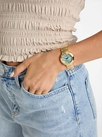 Gold-Tone Analog Watch
