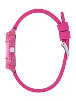 Pink Analog Silicon Watch