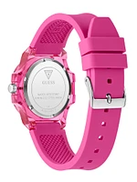 Pink Analog Silicon Watch