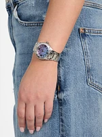Silver-Tone Analog Watch