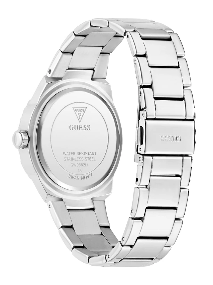 Silver-Tone Analog Watch