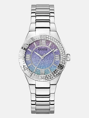 Silver-Tone Analog Watch